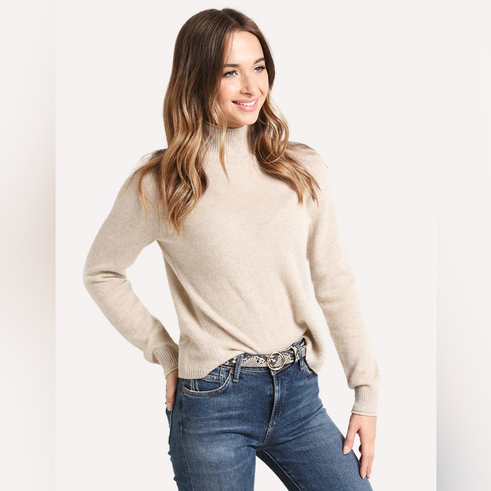 NAADAM SOFT Brushed Cashmere Turtleneck Sweater 100% cashmere